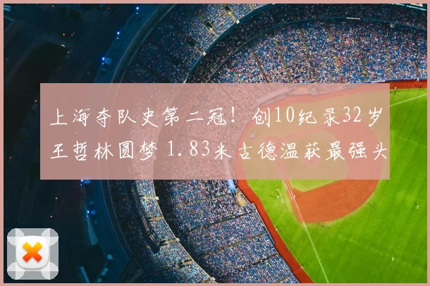 上海夺队史第二冠!创10纪录32岁王哲林圆梦 1.83米古德温获最强头衔